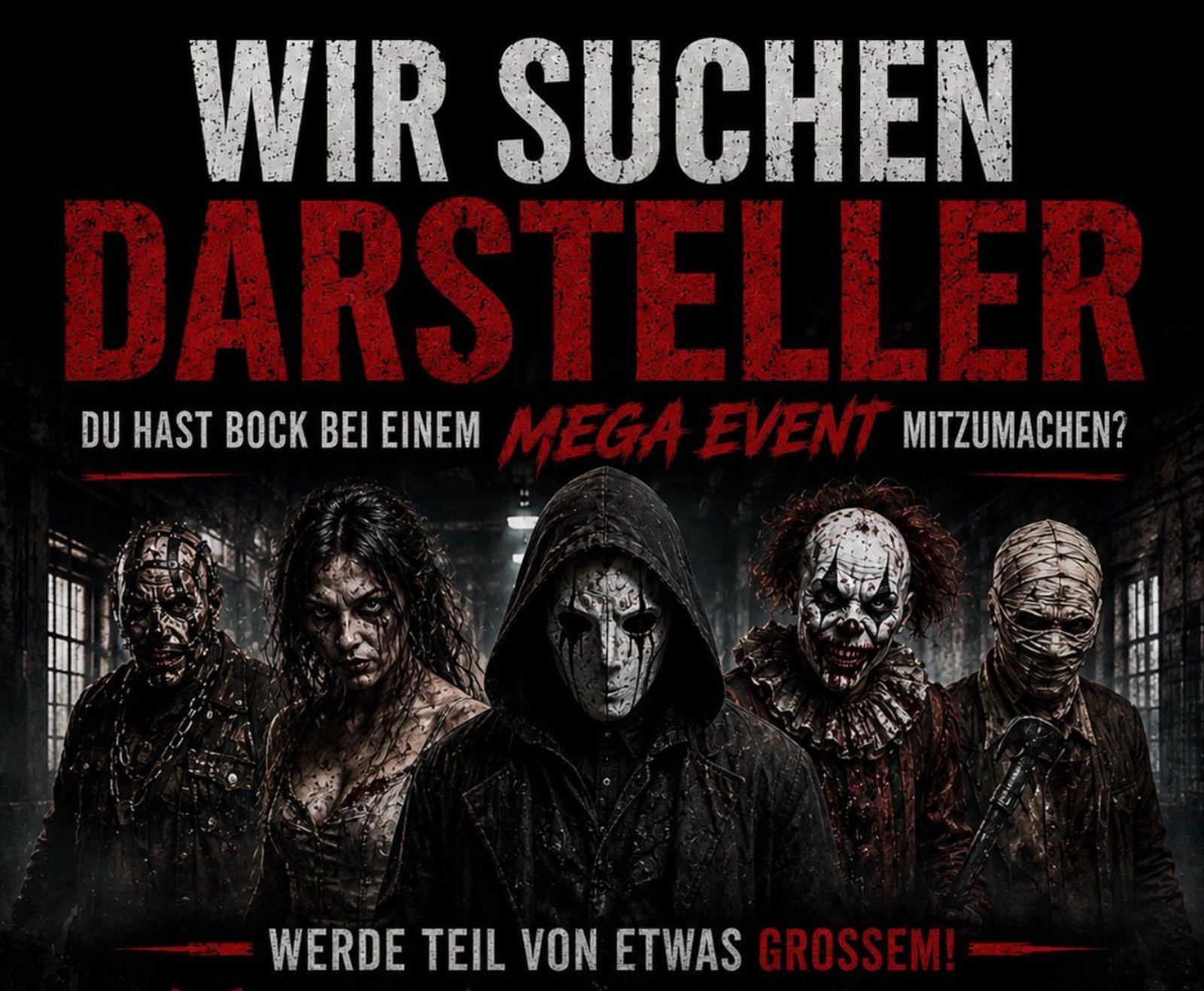 DarkZone Horror Casting — Wir suchen Darsteller